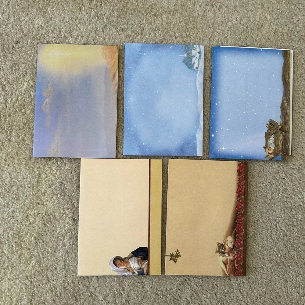 New 5 of Religion cards with envelopes.